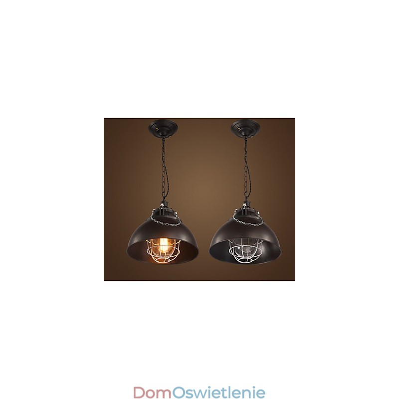 Metalowa lampa żelazna z pojedynczą głowicą i żyrandolem