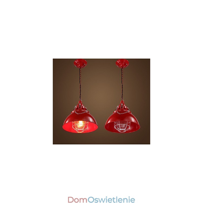 Metalowa lampa żelazna z pojedynczą głowicą i żyrandolem