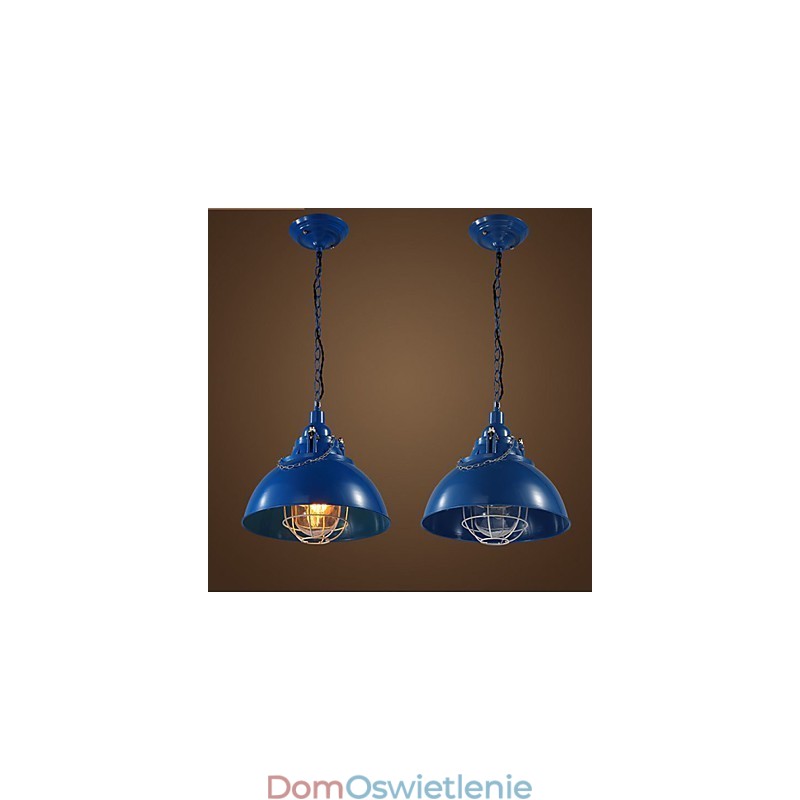 Metalowa lampa żelazna z pojedynczą głowicą i żyrandolem