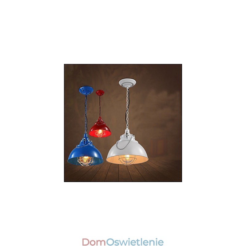 Metalowa lampa żelazna z pojedynczą głowicą i żyrandolem