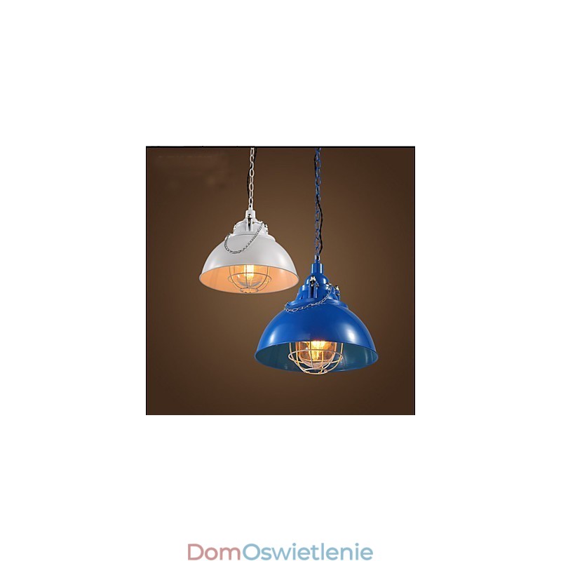 Metalowa lampa żelazna z pojedynczą głowicą i żyrandolem