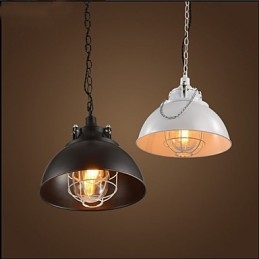 Metalowa lampa żelazna z pojedynczą głowicą i żyrandolem