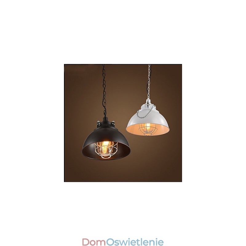 Metalowa lampa żelazna z pojedynczą głowicą i żyrandolem