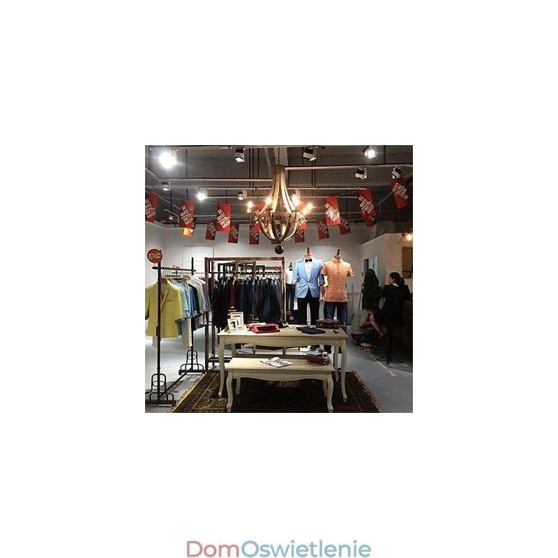 Malowanie żyrandola z drewna bambusowego w stylu vintage mini
