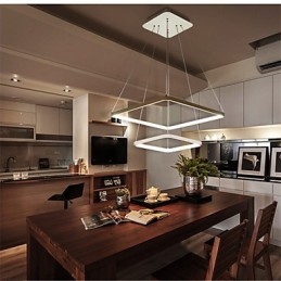 Nowoczesny design 4Lampa wisząca z dwoma pierścieniami