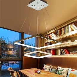 Nowoczesny design 4Lampa wisząca z dwoma pierścieniami