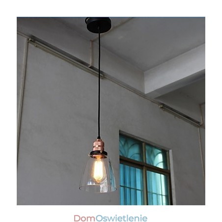 Minimalistyczny, wyjątkowy, retro szklany żyrandol Minimalistyczny, wyjątkowy, retro szklany żyrandol