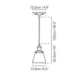 Lampy wiszące Tradycyjne Klasyczne Vintage Retro Metalowe