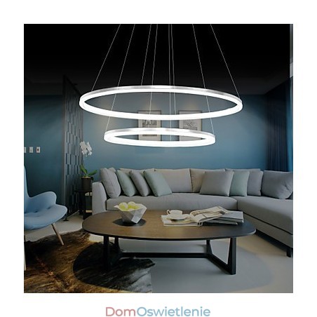 Nowoczesna lampa wisząca 4Wysokiej jakości akrylowa podwójna oprawa pierścieniowa Nowoczesna lampa wisząca 4Wysokiej jakości akrylowa podwójna oprawa pierścieniowa