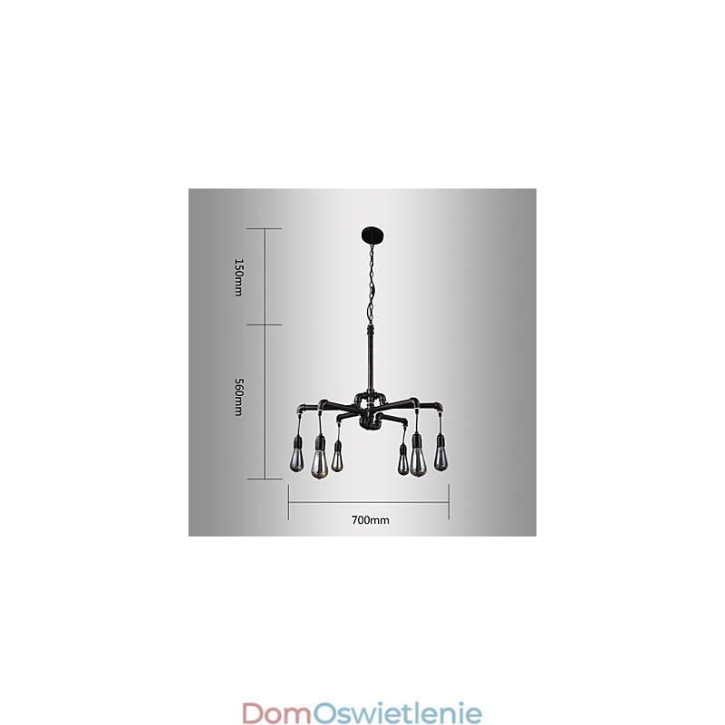 Retro Metalowa Lampa Sufitowa Kawiarnia