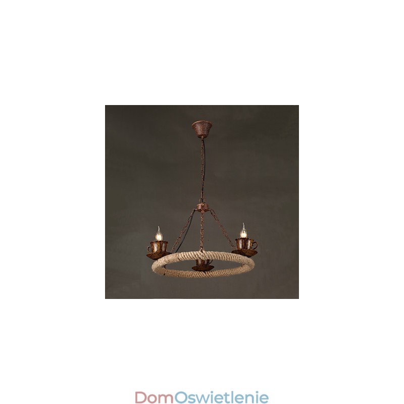 Vintage Country Painting Metalowa lampa wisząca garaż