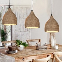 Country Lofts Restoring Ancient Ways Hemp Rope Single Head Small Droplight Lamp