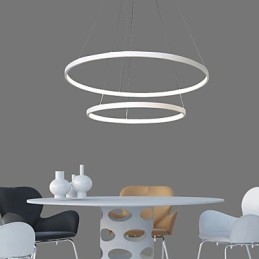 Wisząca lampa nowoczesny design wysokiej jakości dwa pierścienie