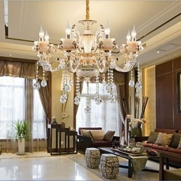 Prosta europejska luksusowa lampa typu Gold Jade Zinc Alloy