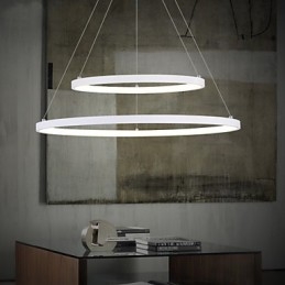 Wisząca lampa nowoczesny design wysokiej jakości dwa pierścienie