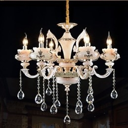 Prosta europejska luksusowa lampa typu Gold Jade Zinc Alloy