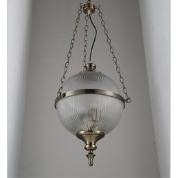 Żelazo Brąz Żyrandol Lampa Szkło