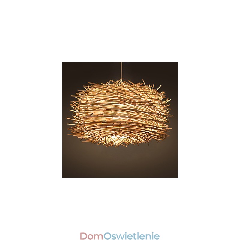 Europejski i amerykański żyrandol z plecionego rattanu