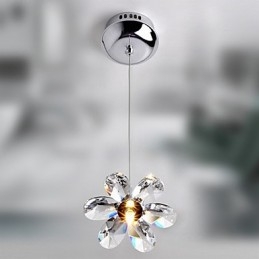 Nowoczesna współczesna kryształowa lampa wisząca w stylu mini galwanizowanym