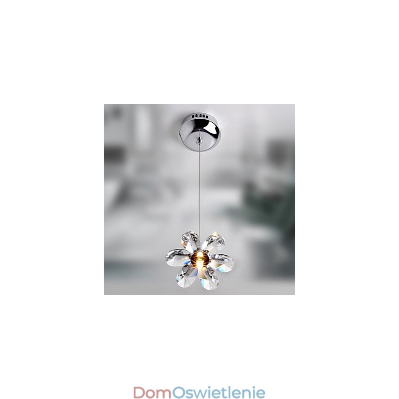 Nowoczesna współczesna kryształowa lampa wisząca w stylu mini galwanizowanym