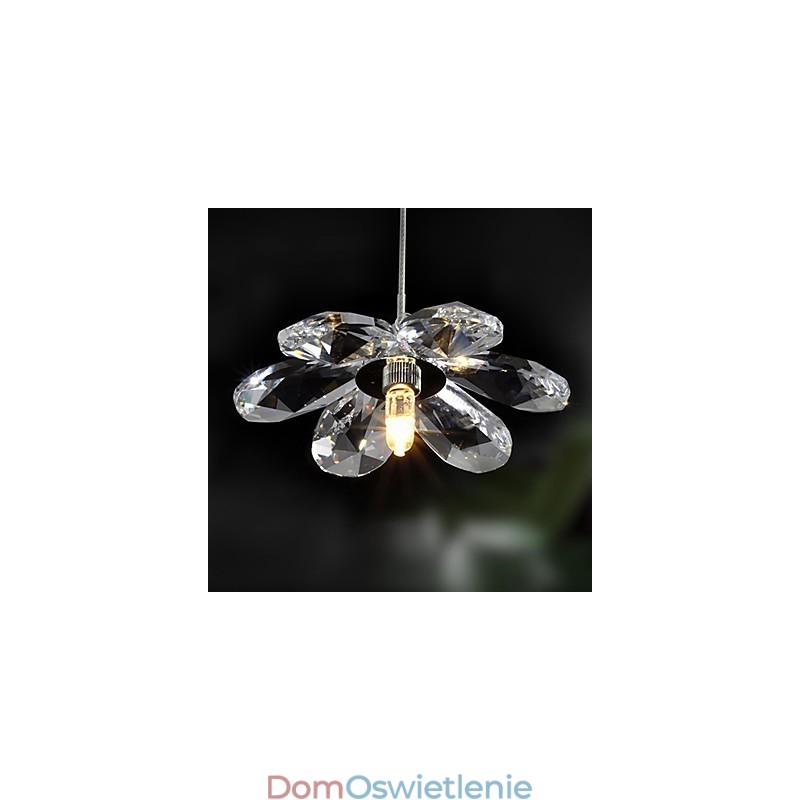 Nowoczesna współczesna kryształowa lampa wisząca w stylu mini galwanizowanym