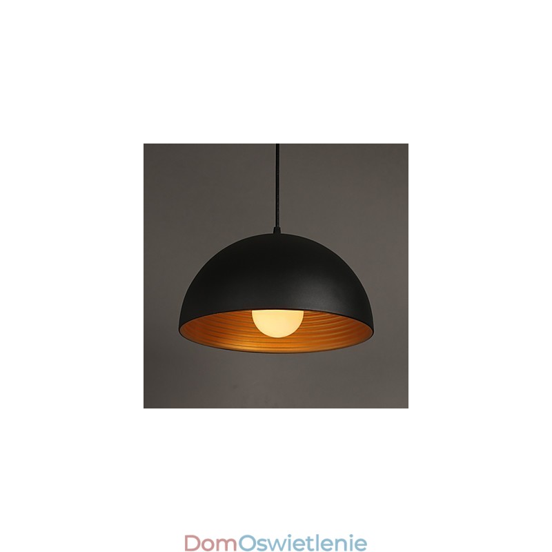 Kreatywna lampa okrągła kominowa Droplight kute żelazo charakter posiłki żyrandol czarno-biały