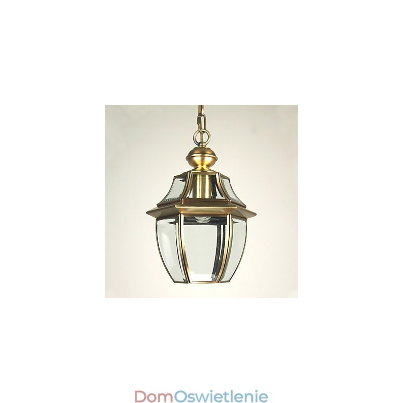 Tradycyjna klasyczna latarnia w stylu miniaturowym, galwanizowana lampa wisząca