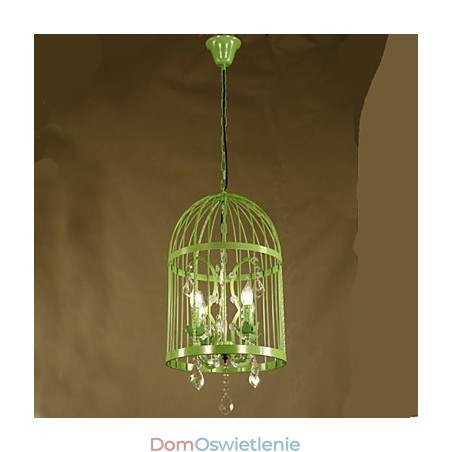 Vintage Żelazna Klatka Schodowa Lampa Żyrandol Kryształ Vintage Żelazna Klatka Schodowa Lampa Żyrandol Kryształ