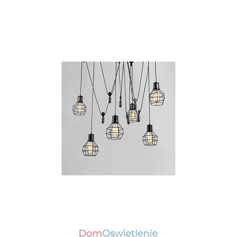 6 świateł Country Designers Metalowa lampa wisząca