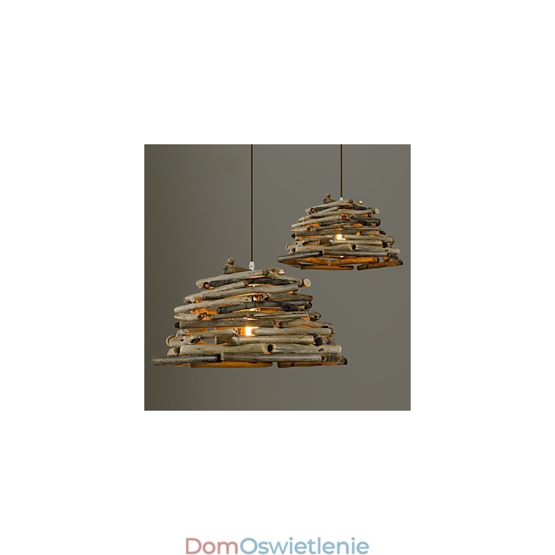 Retro Klasyczne Drewniane Lampy Sufitowe Proste Lampy Wiszące Lampy Wiszące Cafe