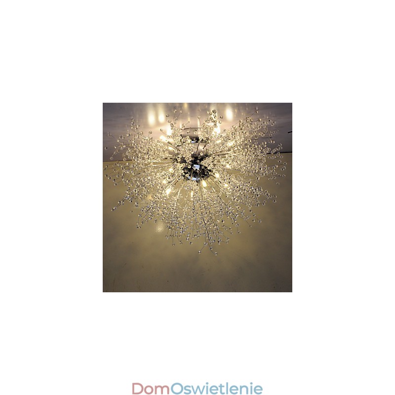 G4 Mitated Crystal Lamp Pendant Light Stal nierdzewna Średnica 90CM