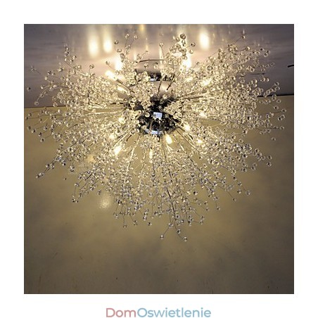 G4 Mitated Crystal Lamp Pendant Light Stal nierdzewna Średnica 90CM G4 Mitated Crystal Lamp Pendant Light Stal nierdzewna Średnica 90CM