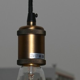 Wisząca lampa metalowa Country Painting