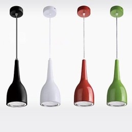 Nowoczesna współczesna lampa wisząca z metalowym globusem