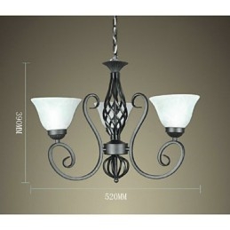 Jane Żyrandol jest zakontraktowany kute żelazo kreatywny styl europejski dekoracyjne oświetlenie lampy