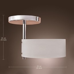 Nowoczesny współczesny mini styl chromowany metalowy żyrandol montowany na równi z garażem