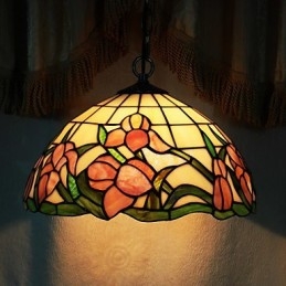 Lampa wisząca w stylu miniaturowym z brązu