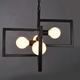 Vintage Country Painting Metalowa lampa wisząca garaż