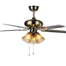 Wentylator sufitowy Luxe Eco Nowoczesny wentylator sufitowy z lekkimi łopatkami 42 cale wykończenie ze stali szczotkowanej