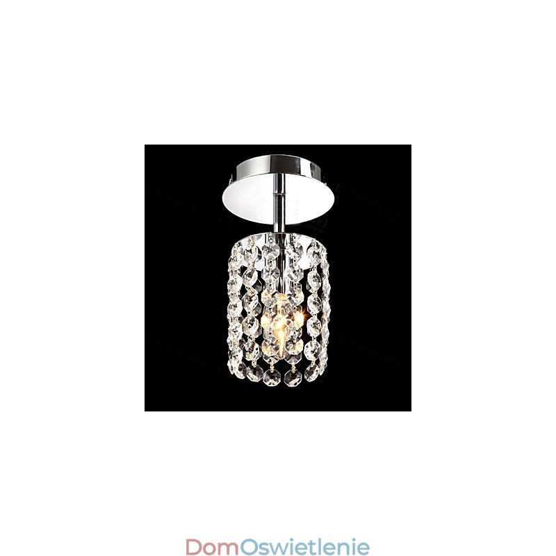 Miniaturowa kryształowa lampa sufitowa