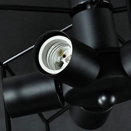 3W Vintage Country Painting Metalowa lampa wisząca garaż