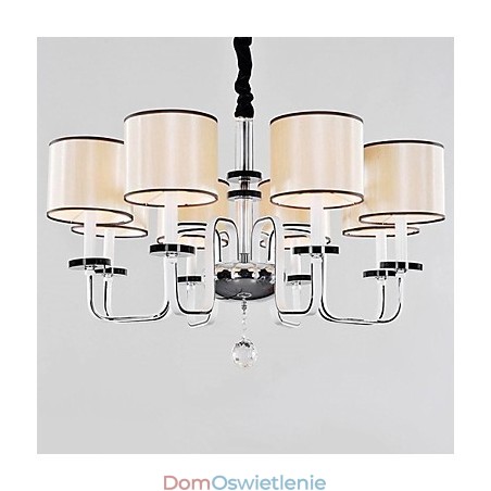 Nowoczesny współczesny kryształowy chromowany metalowy żyrandol