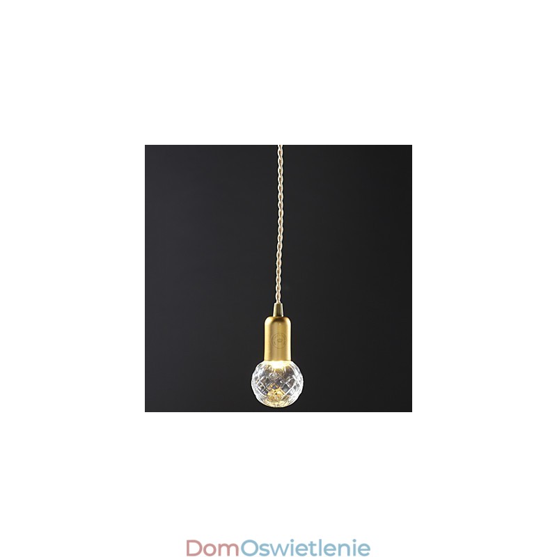 Nowoczesna współczesna lampa wisząca w stylu vintage mini w kolorze złotym z metalu