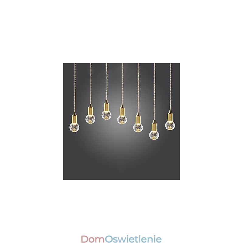 Nowoczesna współczesna lampa wisząca w stylu vintage mini w kolorze złotym z metalu