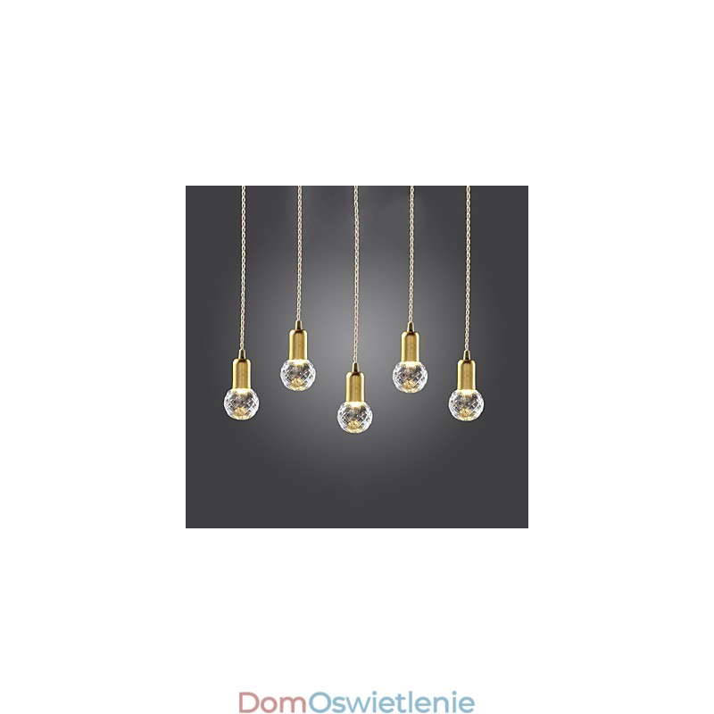 Nowoczesna współczesna lampa wisząca w stylu vintage mini w kolorze złotym z metalu