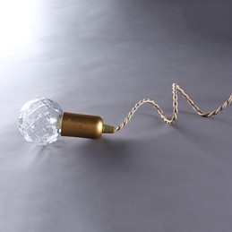 Nowoczesna współczesna lampa wisząca w stylu vintage mini w kolorze złotym z metalu