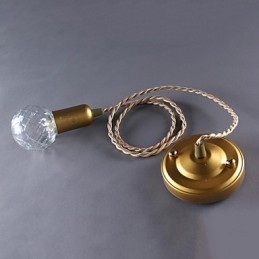 Nowoczesna współczesna lampa wisząca w stylu vintage mini w kolorze złotym z metalu