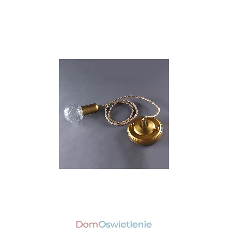 Nowoczesna współczesna lampa wisząca w stylu vintage mini w kolorze złotym z metalu