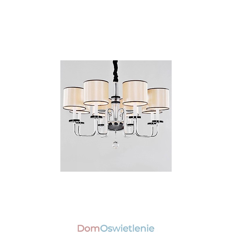 Nowoczesny współczesny kryształowy chromowany metalowy żyrandol