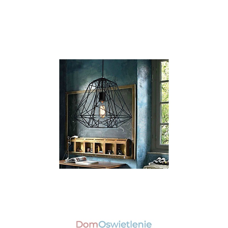 Vintage Retro Malowanie Metalowa Lampa Wisząca Garaż